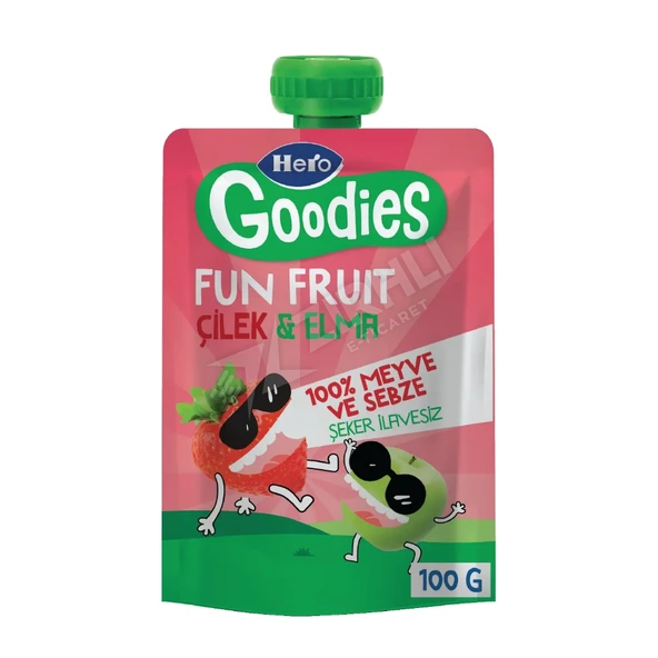 4 ADET Hero Goodies Çilek & Elma 100 Gr ürün görseli 1