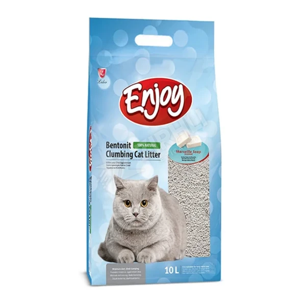 Enjoy Marsilya Sabun Kokulu Bentonit Kedi Kumu 10 Lt ürün görseli 1