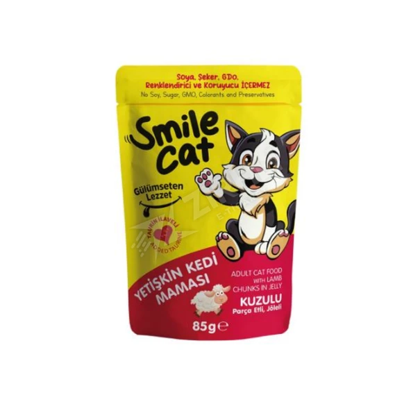 3 ADET Jungle Smile Cat Pouch Yetişkin Kedi Kuzulu 85 Gr ürün görseli 1