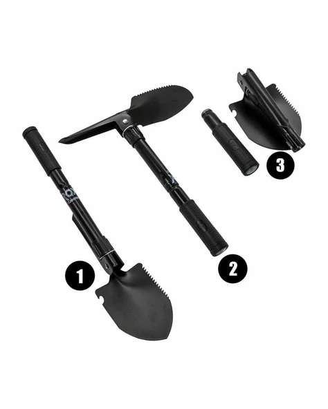 Rox Pusulalı Katlanır Kamp Küreği 42 cm ürün görseli 1