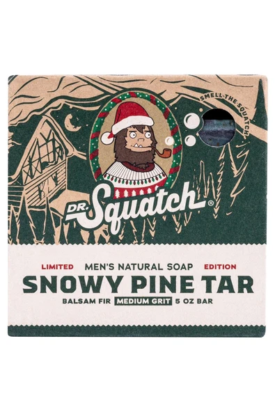 Dr.Squatch Snowy Pine Tar Erkek Sabunu 141GR - Resim 2