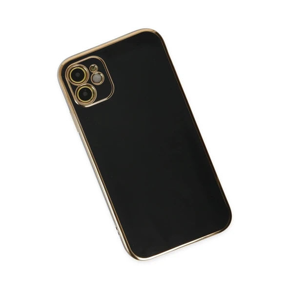 İphone 12 Kılıf Volet Silikon - Siyah - Resim 3