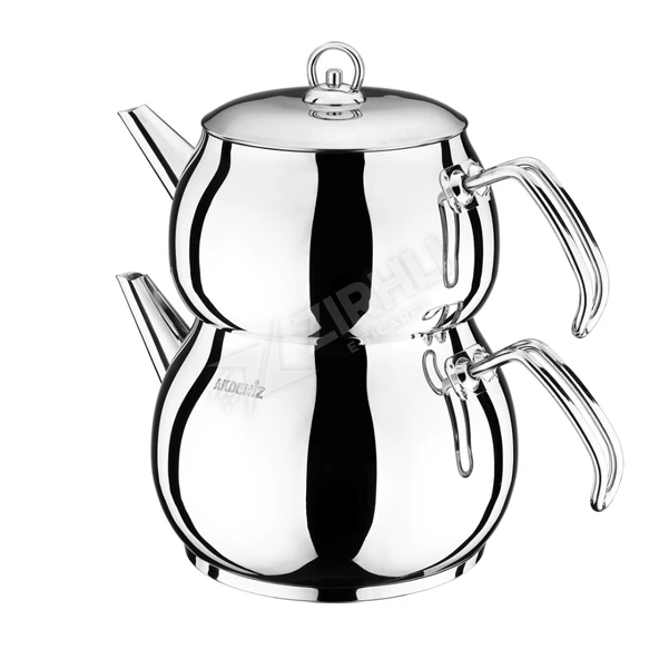4 ADET Akdeniz Küre Metal Jumbo Boy Çaydanlık ürün görseli 1