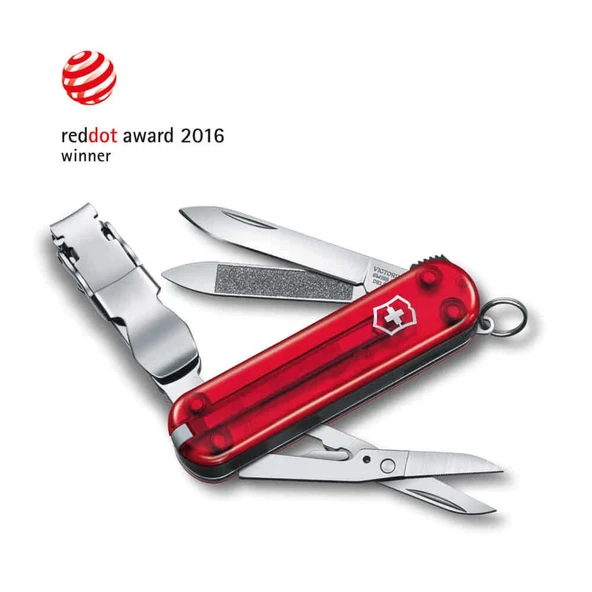 Victorinox Nail Clip 580 Manikür Çakısı 0.6463.T Şeffaf Kırmızı ürün görseli 1