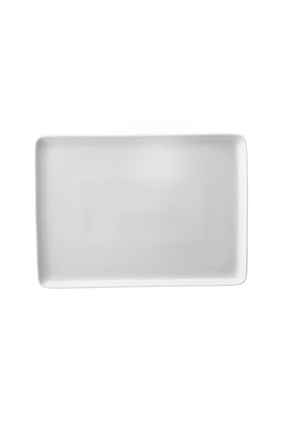 Kütahya Porselen Dikdörtgen Tabak Kırık Beyaz 18x13cm Tekli TAN18X13DU00 ürün görseli 1
