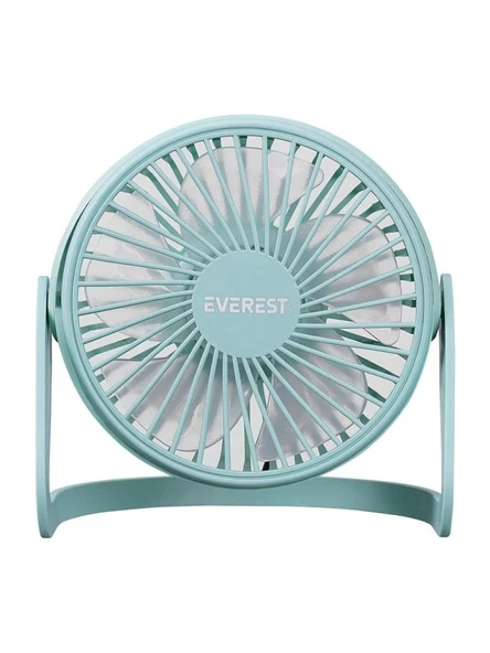 EVEREST EFN-505 MASAUSTU TURKUAZ USB FAN(145x141) ürün görseli 1