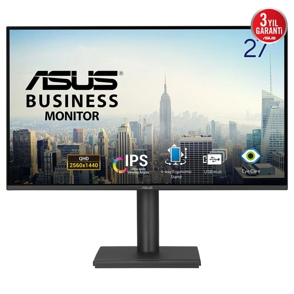 ASUS BE27AQ 27INC IPS 2560x1440 5MS KURUMSAL MONİTÖR ürün görseli 1