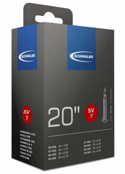 SCHWALBE 20x1.50-2.35 SV7 40MM PRESTA İÇ LASTİK ürün görseli 1