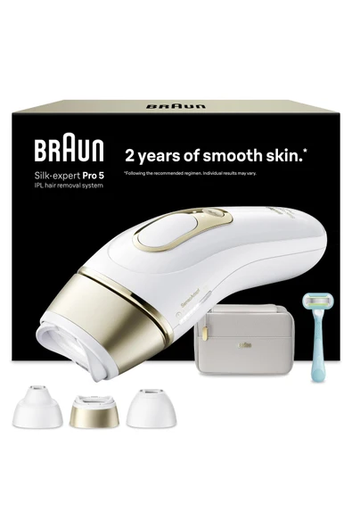Braun IPL Silk·expert Pro 5, Evde Lazerle Tüy Alma, Çanta, Gillette Venus, 3 Başlık, PL5351 ürün görseli 1