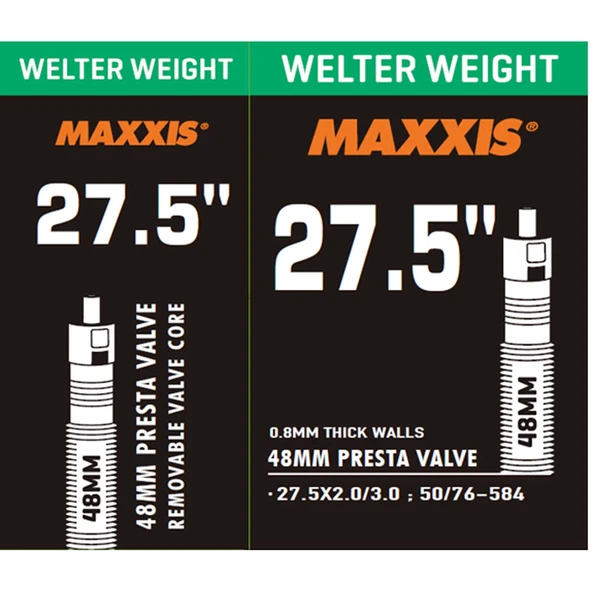 MAXXIS WELTER WEIGHT 27.5X2.03.0 PRESTA 48MM İÇ LASTİK ürün görseli 1