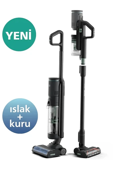 Philips 7000 Serisi AquaTrio Islak&Kuru Kablosuz Dikey Süpürge, AquaSpin Başlık, PowerCyclone Aqua,XW7263/11 ürün görseli 1