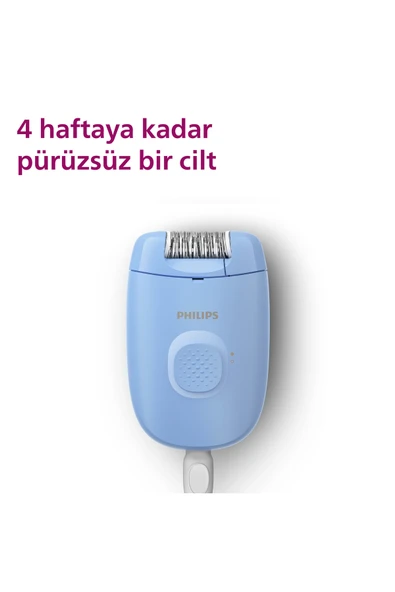 Philips 2000 Serisi BRE228/05 Bacak Epilasyon Aleti, Kablolu, Yıkanabilir, Mavi ürün görseli 1