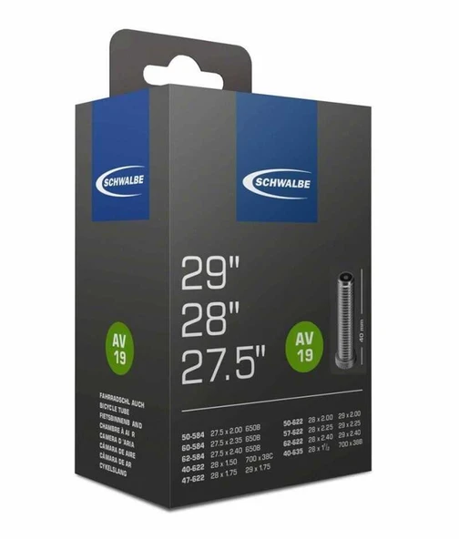 SCHWALBE 27.52829 AV19 40mm OTO SİBOP İÇ LASTİK ürün görseli 1