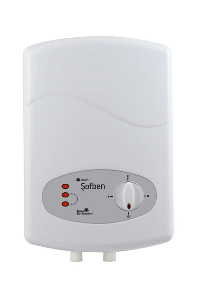 AURA Basic Elektrikli Banyo Şofbeni 105a6 ( Montajsız ) - Resim 4