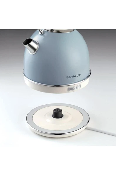 ARIETE Vintage 2877 Kettle Mavi - Resim 2