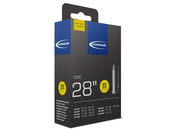 SCHWALBE 700X18-25 SV20 X-LIGHT 80MM PRESTA İÇ LASTİK ürün görseli 1