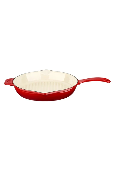Lava Döküm Yuvarlak Izgara Tavası Döküm Demir Yekpare Saplı Edition Serisi Çap(Ø)28cm. ürün görseli 1