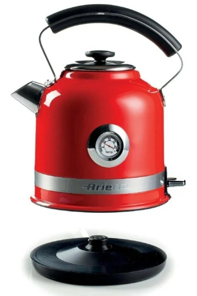 ARIETE Moderna 2854 Çelik Kettle Kırmızı - Resim 4