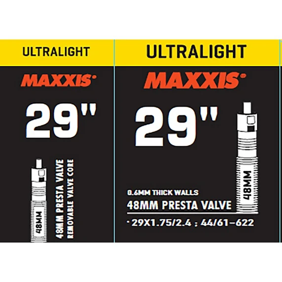 MAXXIS ULTRALIGHT TUBE 29X1.752.40 48mm PRESTA İÇ LASTİK ürün görseli 1