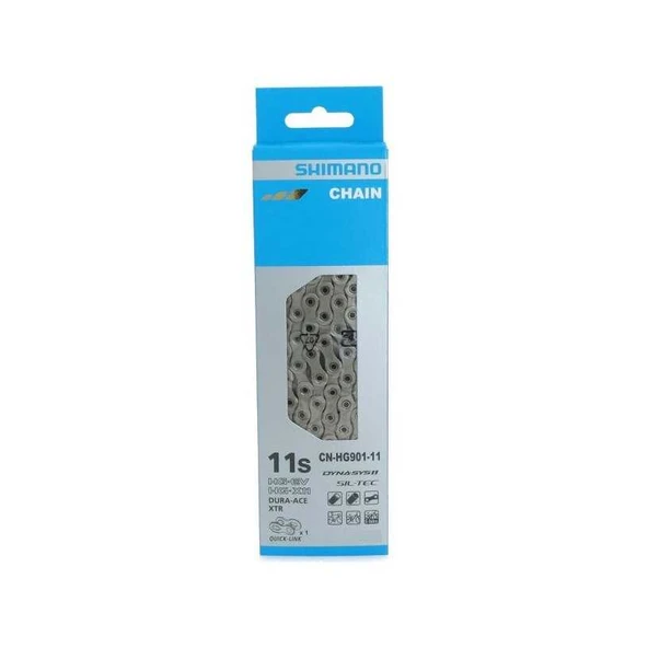 SHIMANO DURA ACE CN-HG901 11 VİTES 138 BAKLA ZİNCİR  (QUICK-LINK DAHİL) ürün görseli 1