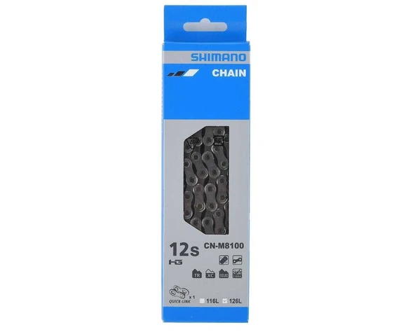 SHIMANO XT CN-M8100 12 VİTES 126 BAKLA ZİNCİR ürün görseli 1