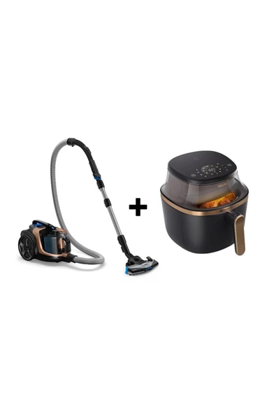 Philips XB7151 + NA322 Toz Torbasız Süpürge / Airfryer Set ürün görseli 1