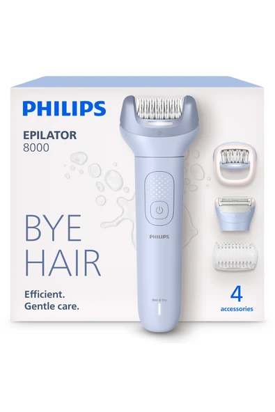 Philips 8000 Serisi BRE709/05 Tüm Vücut Epilatör Seti, Islak & Kuru, Kablosuz, Tıraş Başlığı ürün görseli 1
