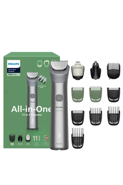 Philips 5000 Serisi 11n1, Erkek Bakım Seti, Yüz/Saç/Vücut Tıraş Makinesi, Islak /Kuru Kullanım, MG5923/15 ürün görseli 1