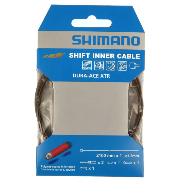 SHIMANO DURA ACE 1.2X2100mm POLYMER KAPLAMA İÇ VİTES KABLOSU ürün görseli 1