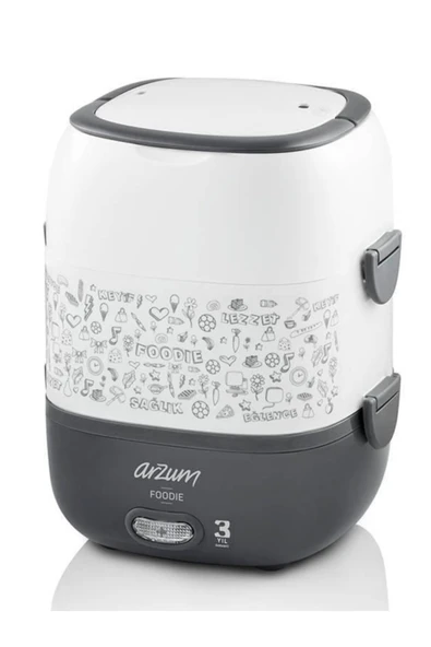 Arzum AR1073 Foodie Elektrikli Modern Sefer Tası - Beyaz ürün görseli 1