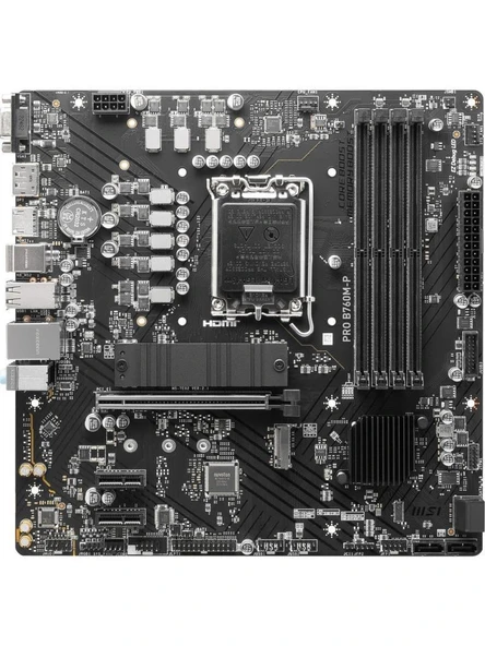 MSI Pro B760M-P Intel LGA1700 DDR5 Micro ATX Anakart ürün görseli 1
