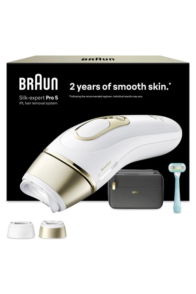 Braun IPL Silk·expert Pro 5, Evde Lazerle Tüy Alma, Çanta, Gillette Venus, 2 Başlık, PL5251 ürün görseli 1