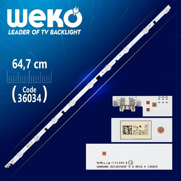 SAMSUNG 2013SVS65F R 9 REV2.4 130205 8 Ledli 64,7 Cm Tv Led Bar (Tvnizi açıp içindeki led barla birebir aynısı olduğunu görmeden almayınız. Sonrasında iade ALMAMAKTAYIZ.) ürün görseli 1