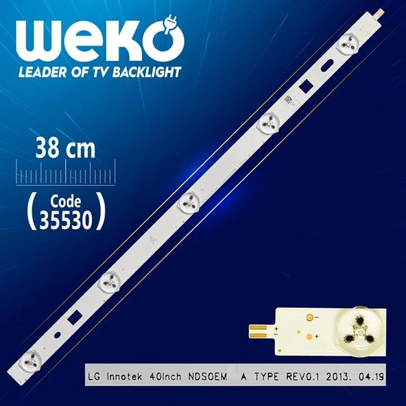 Lg Innotek 40Inch Ndsoem A Type Rev0.1 - 38 Cm 5 Ledli - (Wk-1063) ürün görseli 1