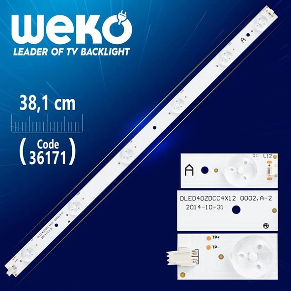 DLED40ZDCC4X12 0002.A-2 (6 LEDLİ) - 38,1 CM - Tv Led Bar (Tvnizi açıp içindeki led barla birebir aynısı olduğunu görmeden almayınız. Sonrasında iade ALMAMAKTAYIZ.) ürün görseli 1