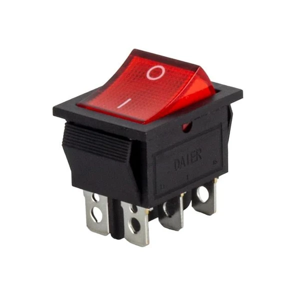 Powermaster IC-104A Geniş Işıklı Anahtar 6P ON-OFF ürün görseli 1