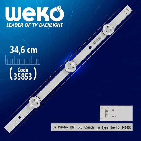 Lg Innotek Drt 3.0 65Inch _A Type Rev1.5_140107 - 34.6 Cm 3 Ledli - (Wk-1315) ürün görseli 1
