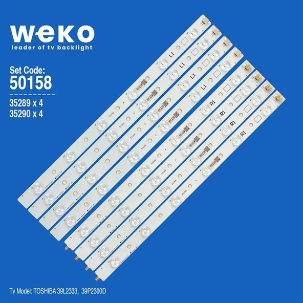 Wkset-5158 35289X4 35290X4 Svt390a05 8 Adet Led Bar (Tvnizi açıp içindeki led barla birebir aynısı olduğunu görmeden almayınız. Sonrasında iade ALMAMAKTAYIZ.) ürün görseli 1