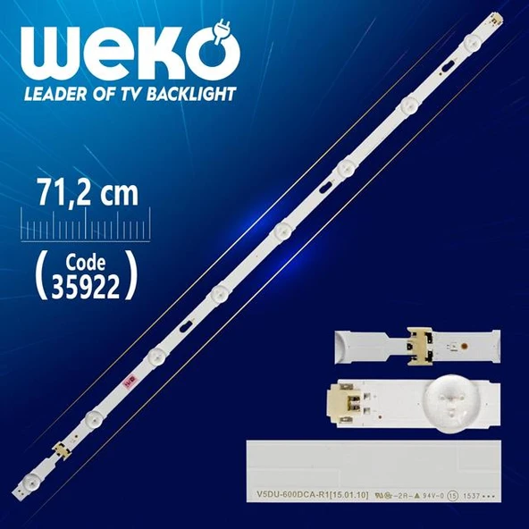 V5DU-600DCA-R1 71 Cm Tv Led Bar (Tvnizi açıp içindeki led barla birebir aynısı olduğunu görmeden almayınız. Sonrasında iade ALMAMAKTAYIZ.) ürün görseli 1