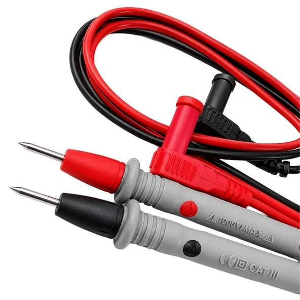 Powermaster PM-12544 1000V 10A Multimetre Ölçü Aleti Probu 80Cm İğne Uçlu Korumalı ürün görseli 1