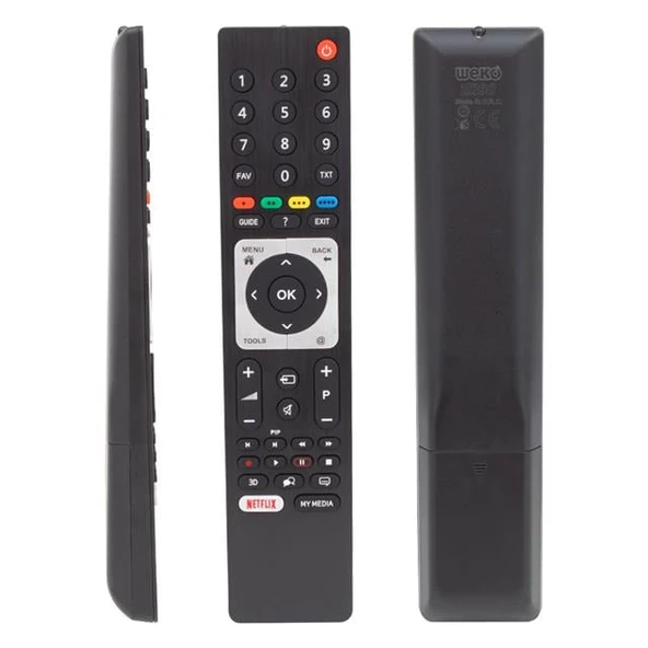 Arçelik  A48-LW-8467 - RC 3304805/01B / Beko B43L 6652 5B - RM-L271B Netflix-PIP Tuşlu Lcd Led Tv Kumandası ürün görseli 1