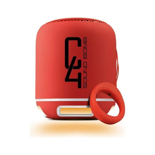 Powerway C4 Taşınabilir Sese Duyarlı Led Işıklı Bluetooth Hoparlör Ses Bombası ürün görseli 1