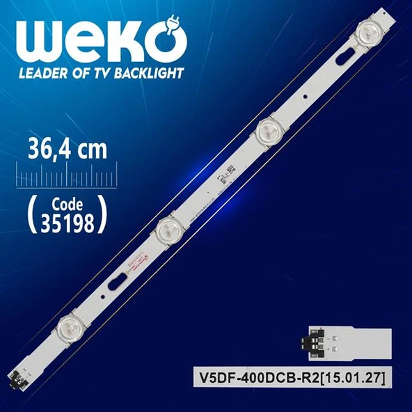 V5DF-400DCB-R2 - 36.4 Cm 4 Ledli - WK-449 Led Tv Bar ürün görseli 1