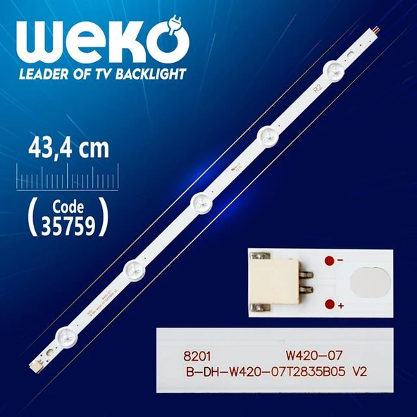 42'' ROW2.1 REV 0.6 1 R2-TYPE 6916L-1217A - 43.4 Cm 5 Ledli - (WK-1227) Tv Led Bar (Tvnizi açıp içindeki led barla birebir aynısı olduğunu görmeden almayınız. Sonrasında iade ALMAMAKTAYIZ.) ürün görseli 1