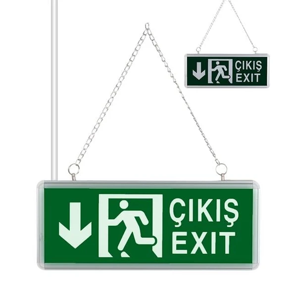 ZMR ZMR-670/Y.02 3W Yukarı-Aşağı Yön Acil Çıkış Yönlendirme Tabelası - Lambası (38X30x36mm) ürün görseli 1