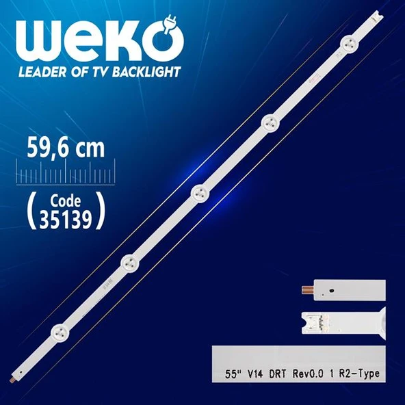55'' V14 DRT REV0.0 1 R2-TYPE - 6916L-1450A - 59.6 Cm 5 Ledli - WK-867 Led Tv Bar ürün görseli 1