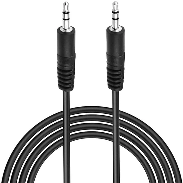 Powermaster PM-1843 Siyah 3.5Mm Erkek-Erkek 5 Metre Stereo Aux Ses Kablosu ürün görseli 1