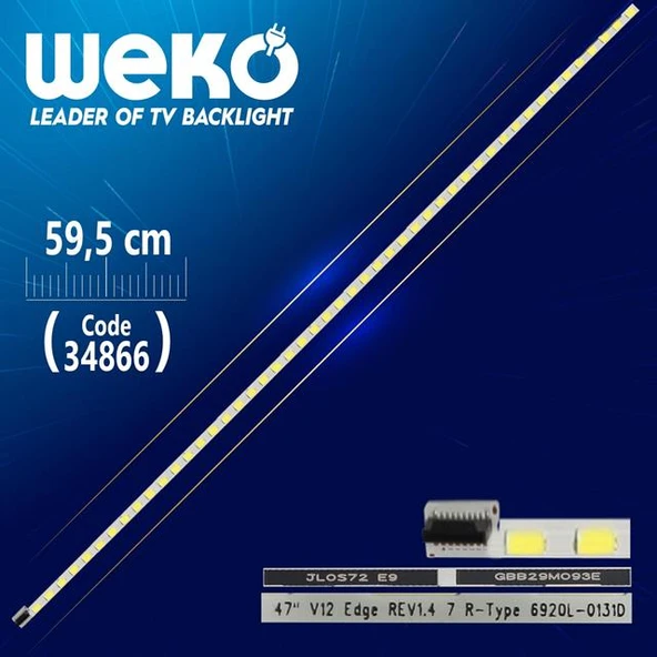 47'' V12 EDGE REV1.4 7 R-TYPE 6920L-0131D - 59.5 Cm 48 Ledli - WK-724 Led Tv Bar ürün görseli 1