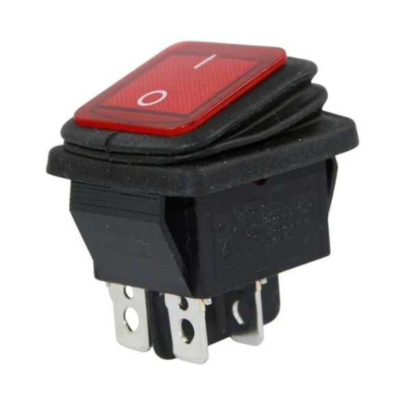 IC-104W Geniş Körüklü 4P Işıklı On-Off Anahtar ürün görseli 1
