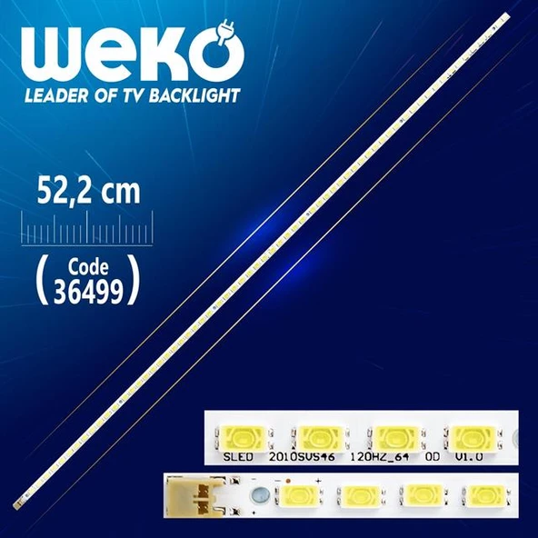 LMB-4600BM12 LJ64-02380A LJ64 - 02381A - (64 LEDLİ) - 52.2 CM Tv Led Bar (Tvnizi açıp içindeki led barla birebir aynısı olduğunu görmeden almayınız. Sonrasında iade ALMAMAKTAYIZ.) ürün görseli 1